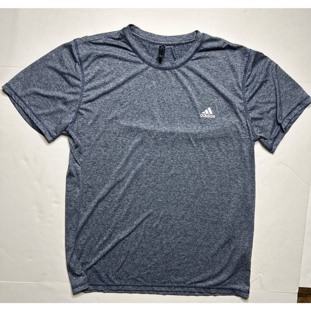 Adidas T-shirt Blue Golf dri fit activewear Men Size XL